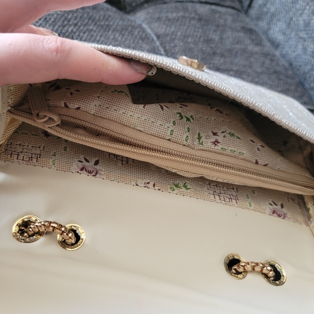 Champagne Gold Sparkling Evening Shoulder Bag - Picture 4 of 11